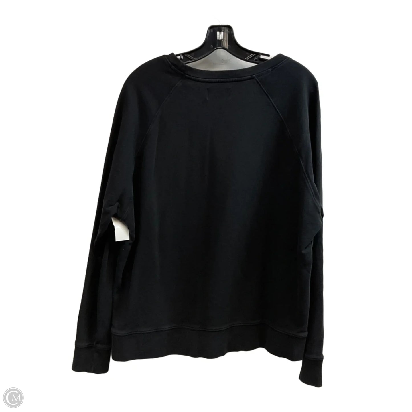 Sweatshirt Crewneck By LEALLO In Black, Size: L