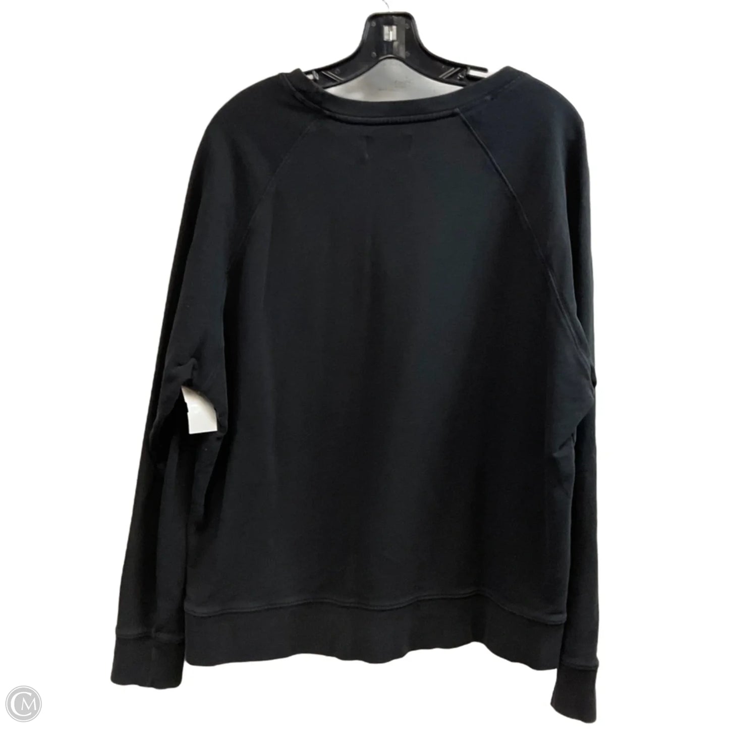Sweatshirt Crewneck By LEALLO In Black, Size: L