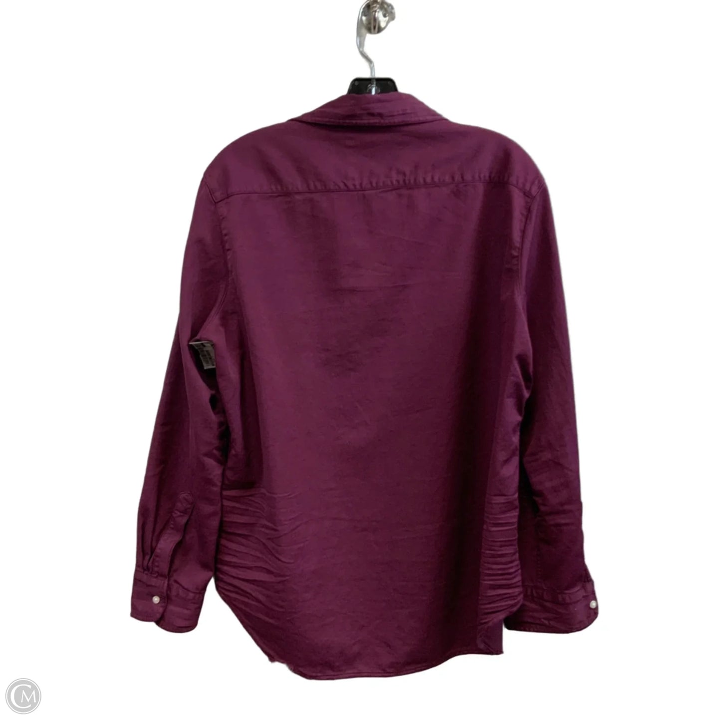 Blouse Long Sleeve By Frank And Eileen In Purple, Size: M