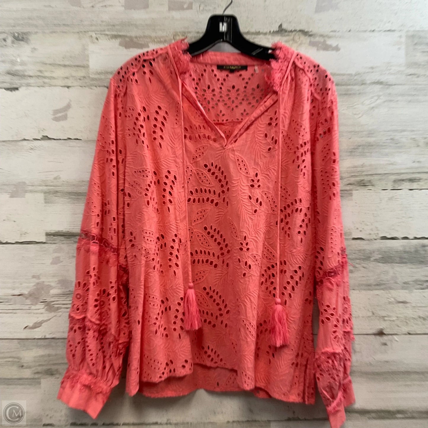 Blouse Long Sleeve By KOBI HALPERIN In Pink, Size: L
