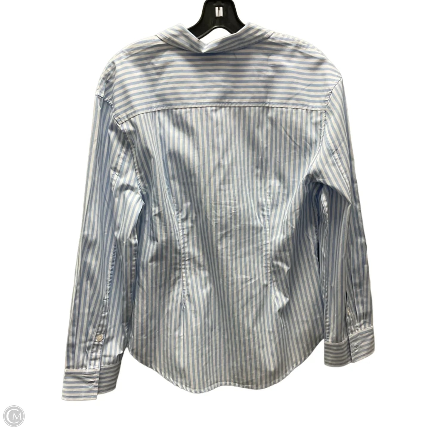 Blouse Long Sleeve By Madewell In Blue, Size: M