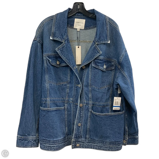 Jacket Denim By Habitual In Blue Denim, Size: Xl