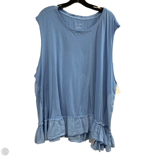 Top Sleeveless By Pilcro In Blue, Size: 3x