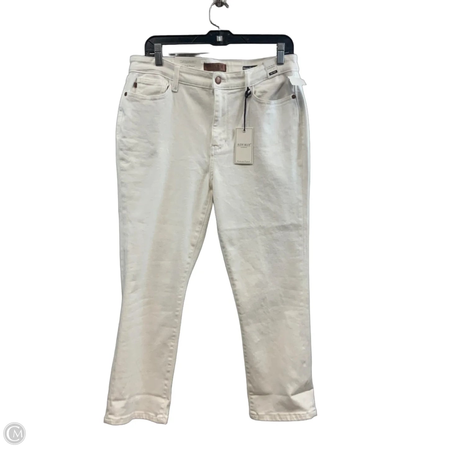 Capris By Judy Blue In White Denim, Size: 12