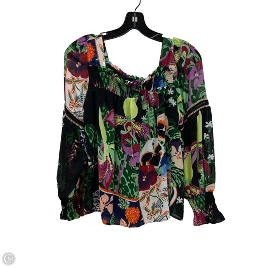 Top Long Sleeve By Anthropologie In Black, Size: Xs