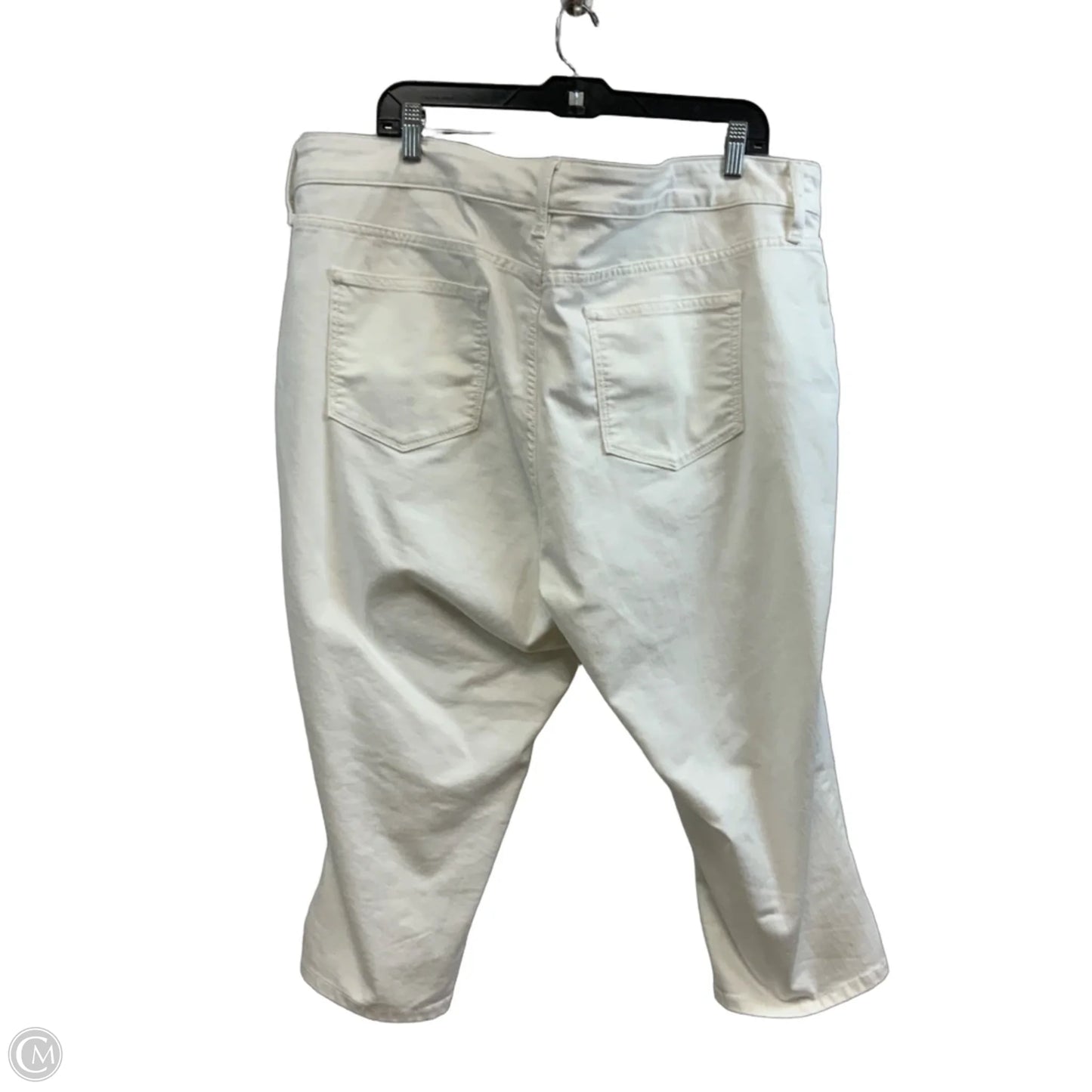 Capris By St Johns Bay In White, Size: 20