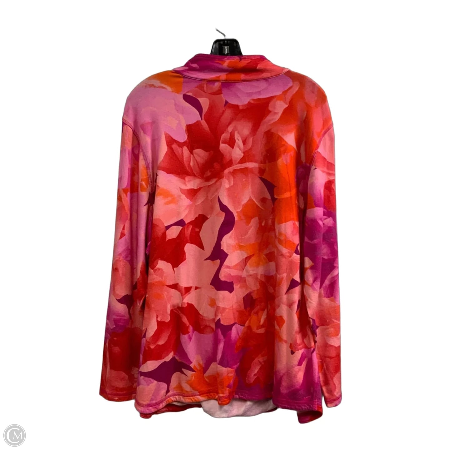 Top Long Sleeve By Talbots In Orange, Size: 2x
