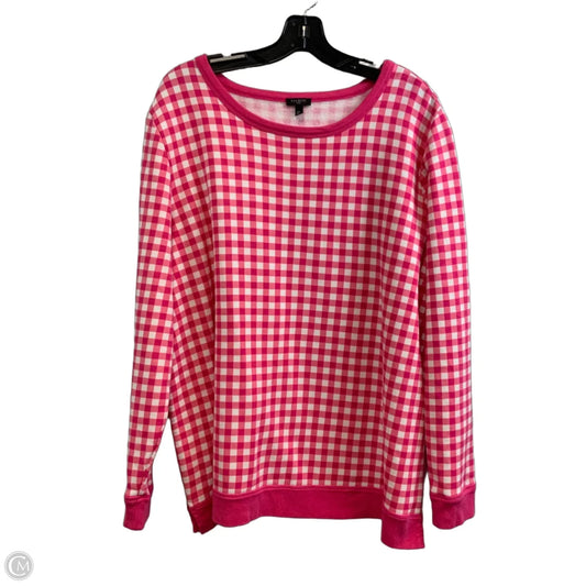 Sweatshirt Crewneck By Talbots In Pink, Size: 2x