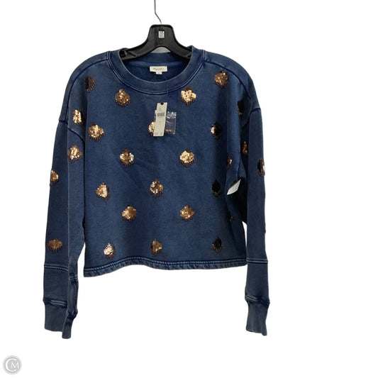 Sweatshirt Crewneck By Pilcro In Blue, Size: S