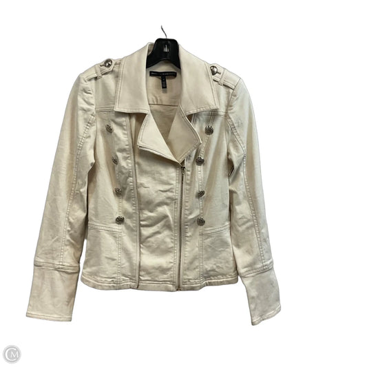 Jacket Denim By White House Black Market In Cream, Size: 4