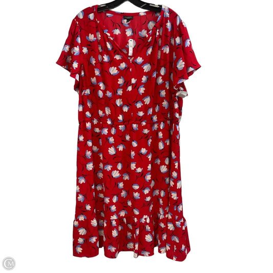 Dress Casual Short By Talbots In Red, Size: 1x