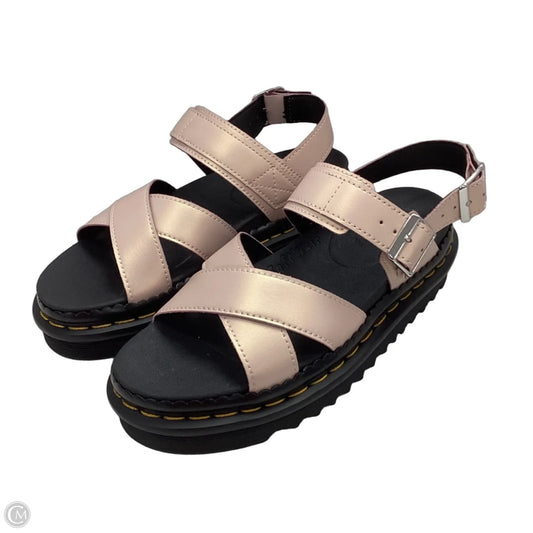 Sandals Flats By Dr Martens In Pink, Size: 8