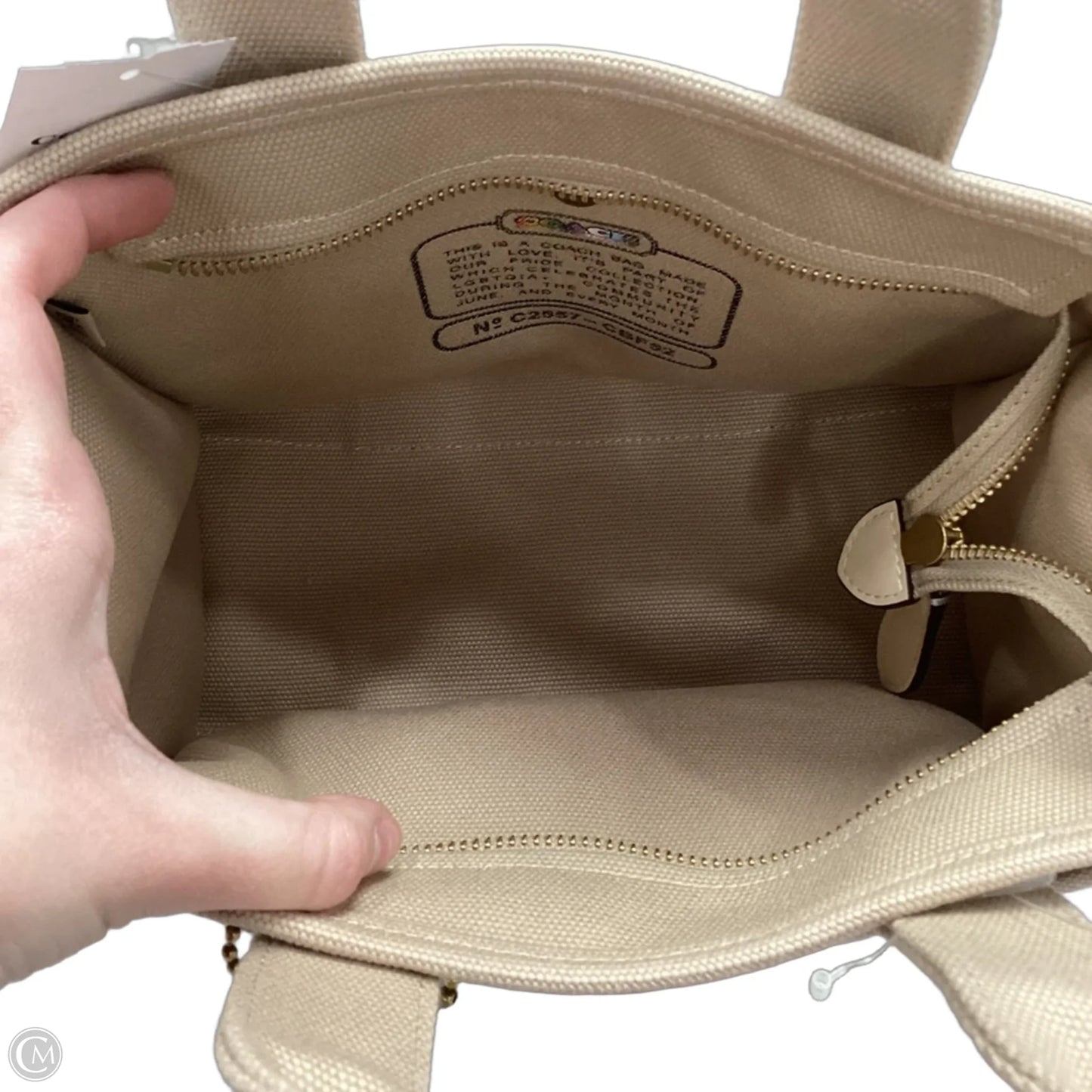 Handbag Designer By Coach, Size: Medium