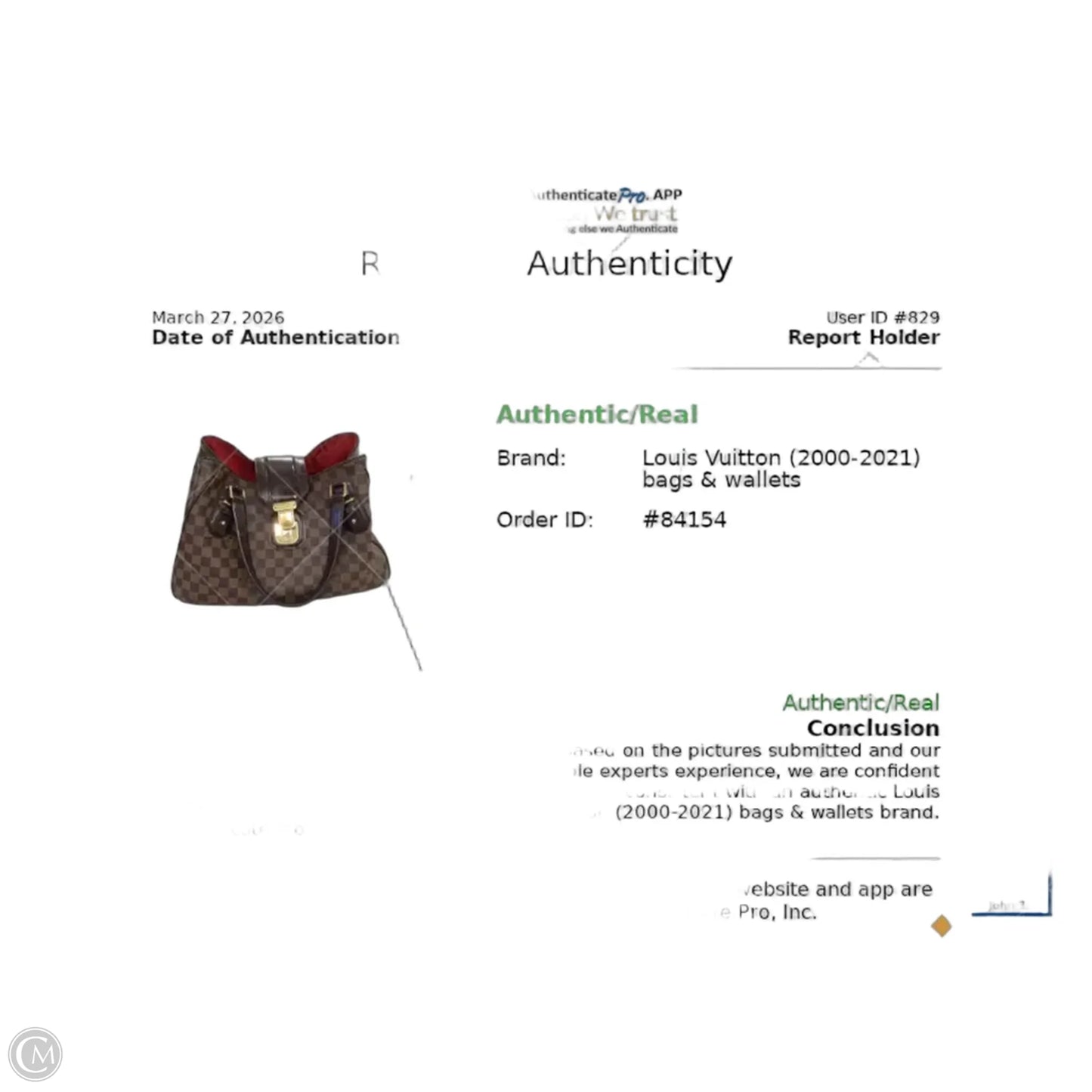 Handbag Luxury Designer By Louis Vuitton, Size: Small