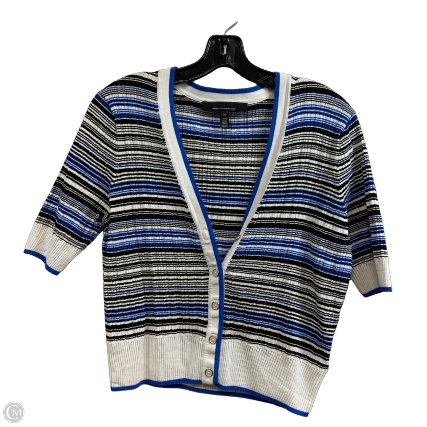 Sweater Short Sleeve By White House Black Market In Black, Size: M