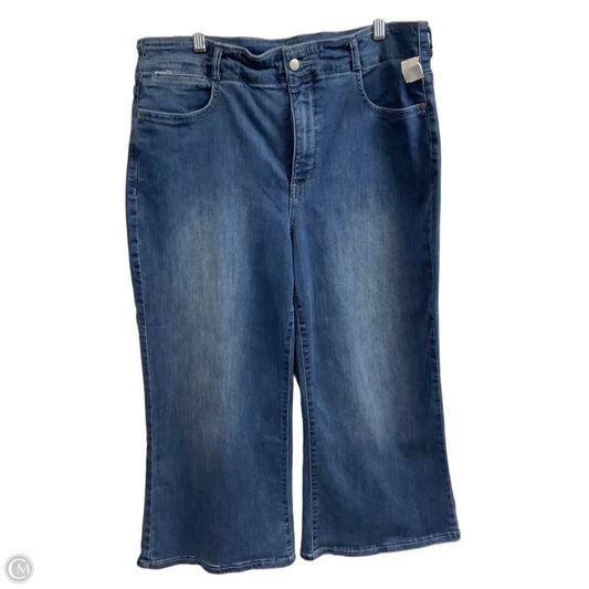 Jeans Wide Leg By Not Your Daughters Jeans In Blue Denim, Size: 16