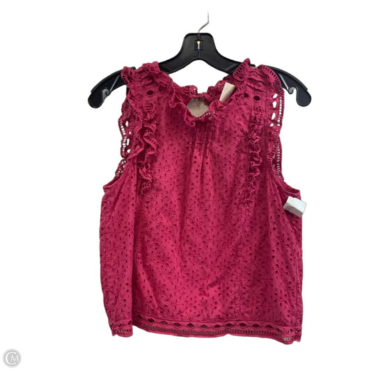 Top Sleeveless By Maeve In Pink, Size: Xs