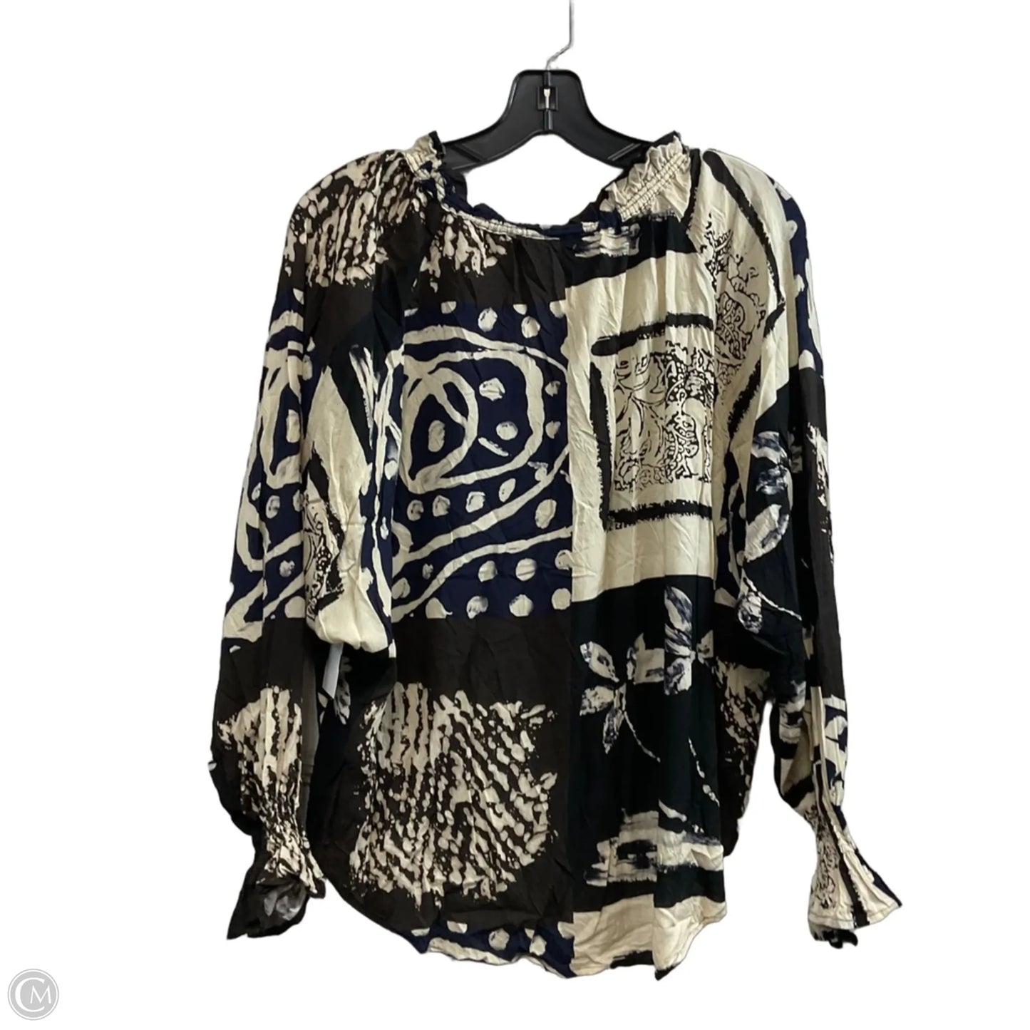 Top Long Sleeve By FINLEY In Brown, Size: M
