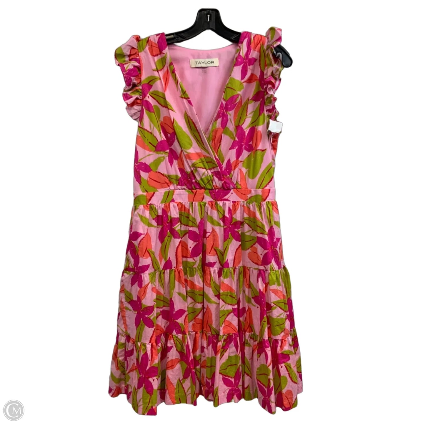 Dress Casual Short By Taylor In Pink, Size: L
