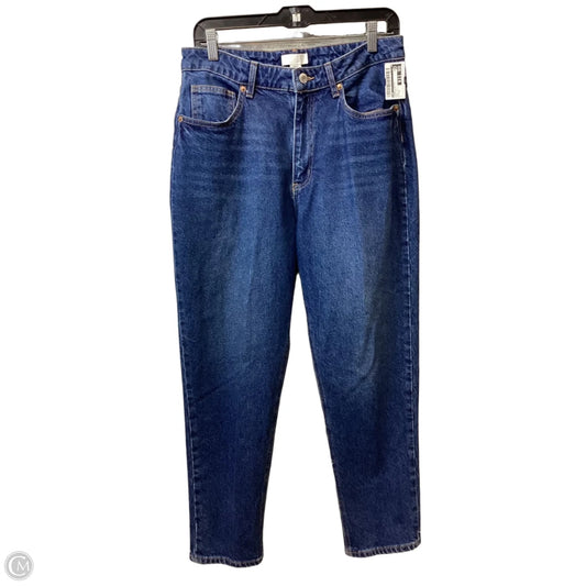Jeans Straight By H&m In Blue Denim, Size: 12