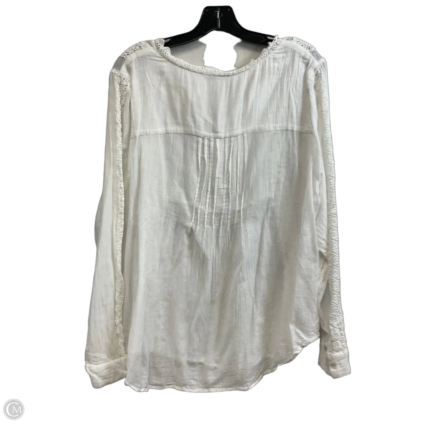 Top Long Sleeve By Sundance In White, Size: Xl