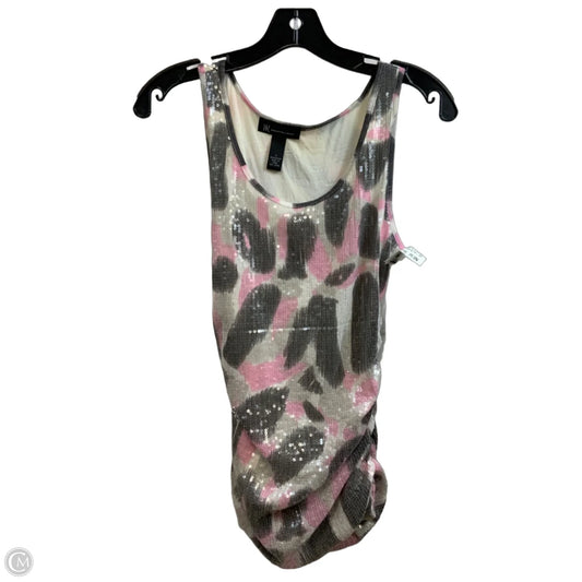 Top Sleeveless By Inc In Grey & Pink, Size: S
