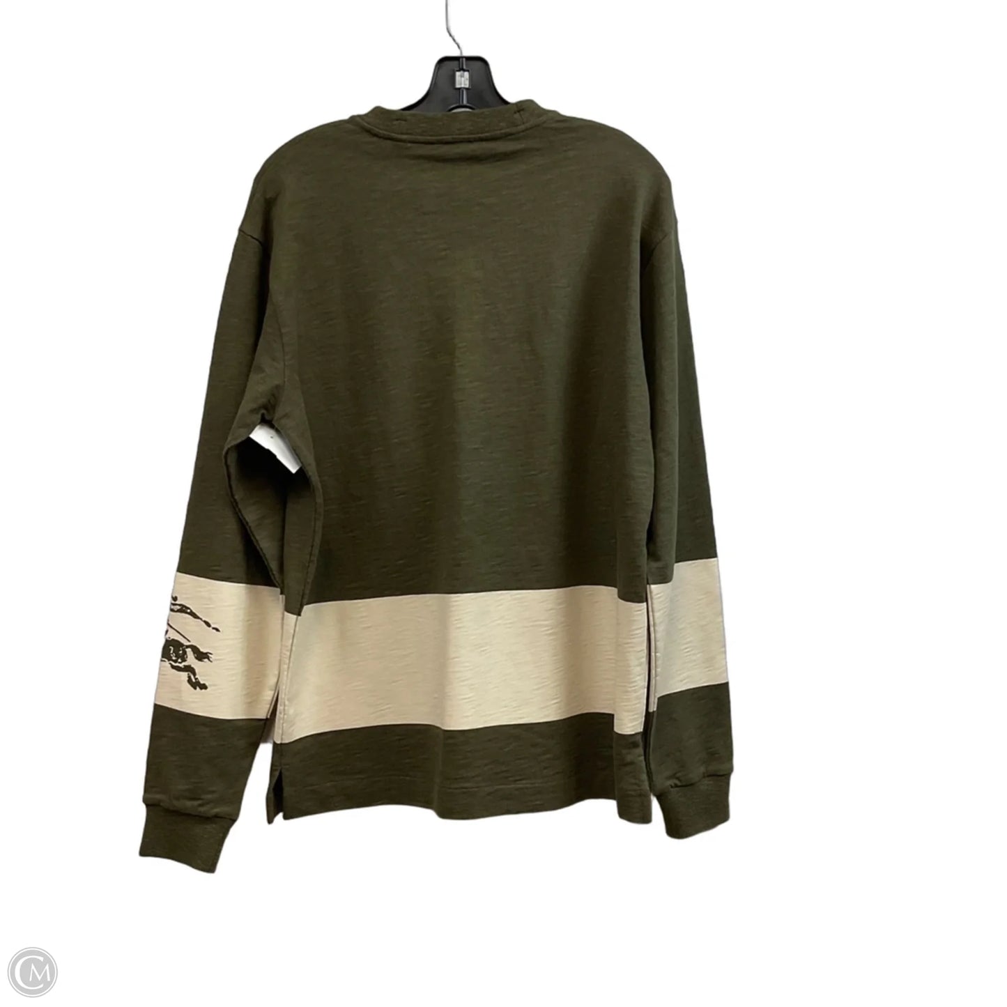 Top Long Sleeve Luxury Designer By Burberry In Brown, Size: Xs