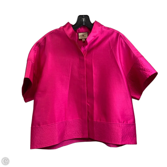 Blouse Short Sleeve By Tuckernuck In Pink, Size: M