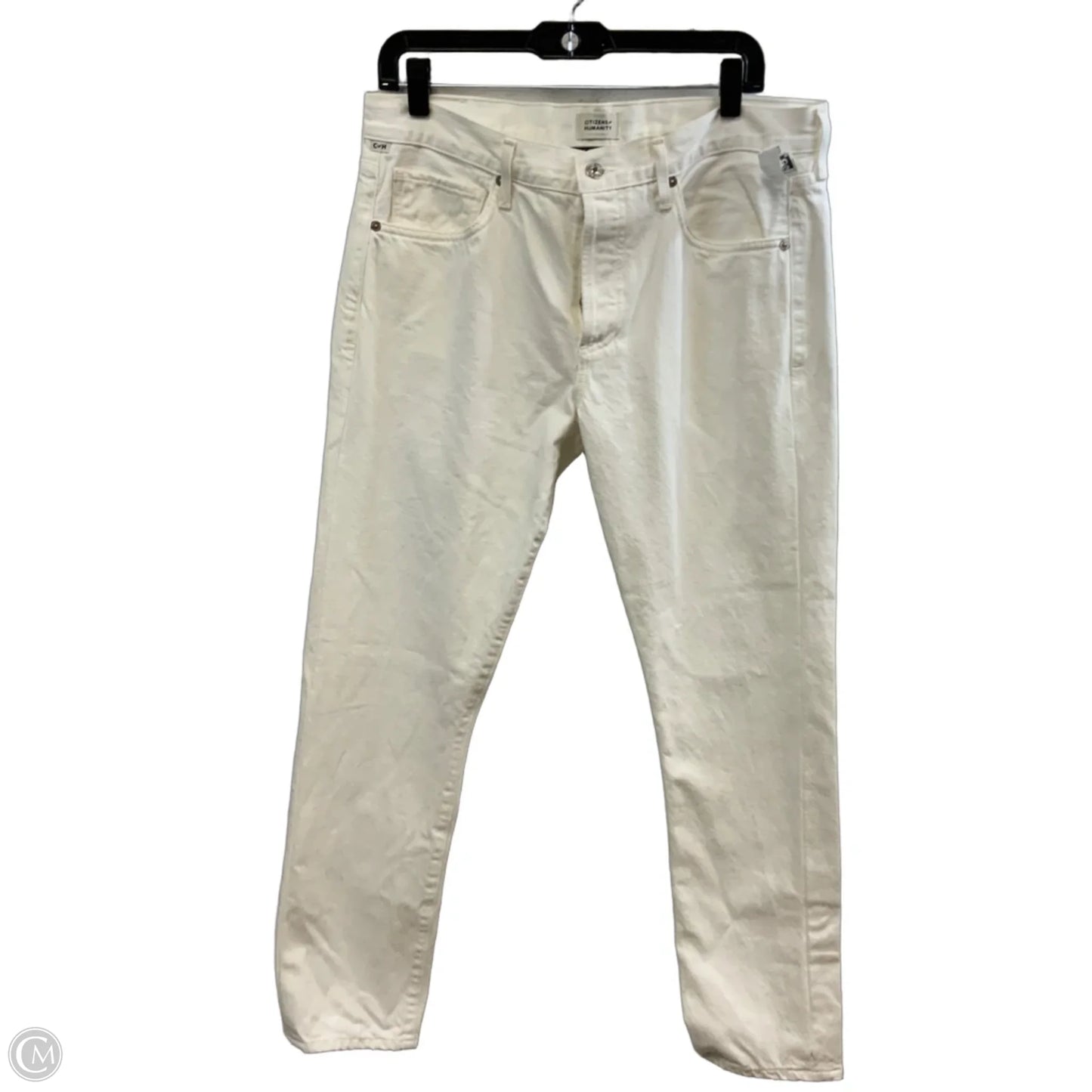 Jeans Straight By Citizens Of Humanity In White Denim, Size: 8