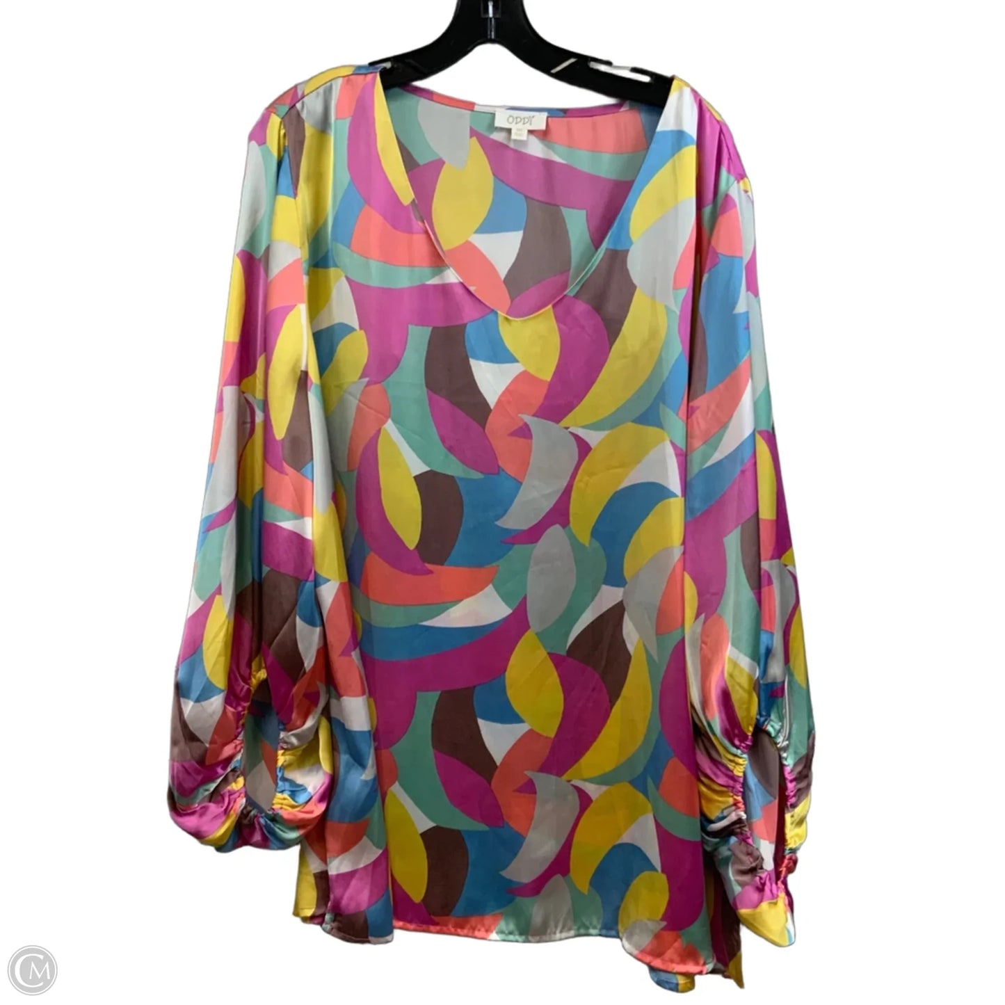 Top Short Sleeve By Oddi In Pink, Size: 3x