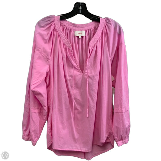 Top Long Sleeve By XIRENA In Pink, Size: M
