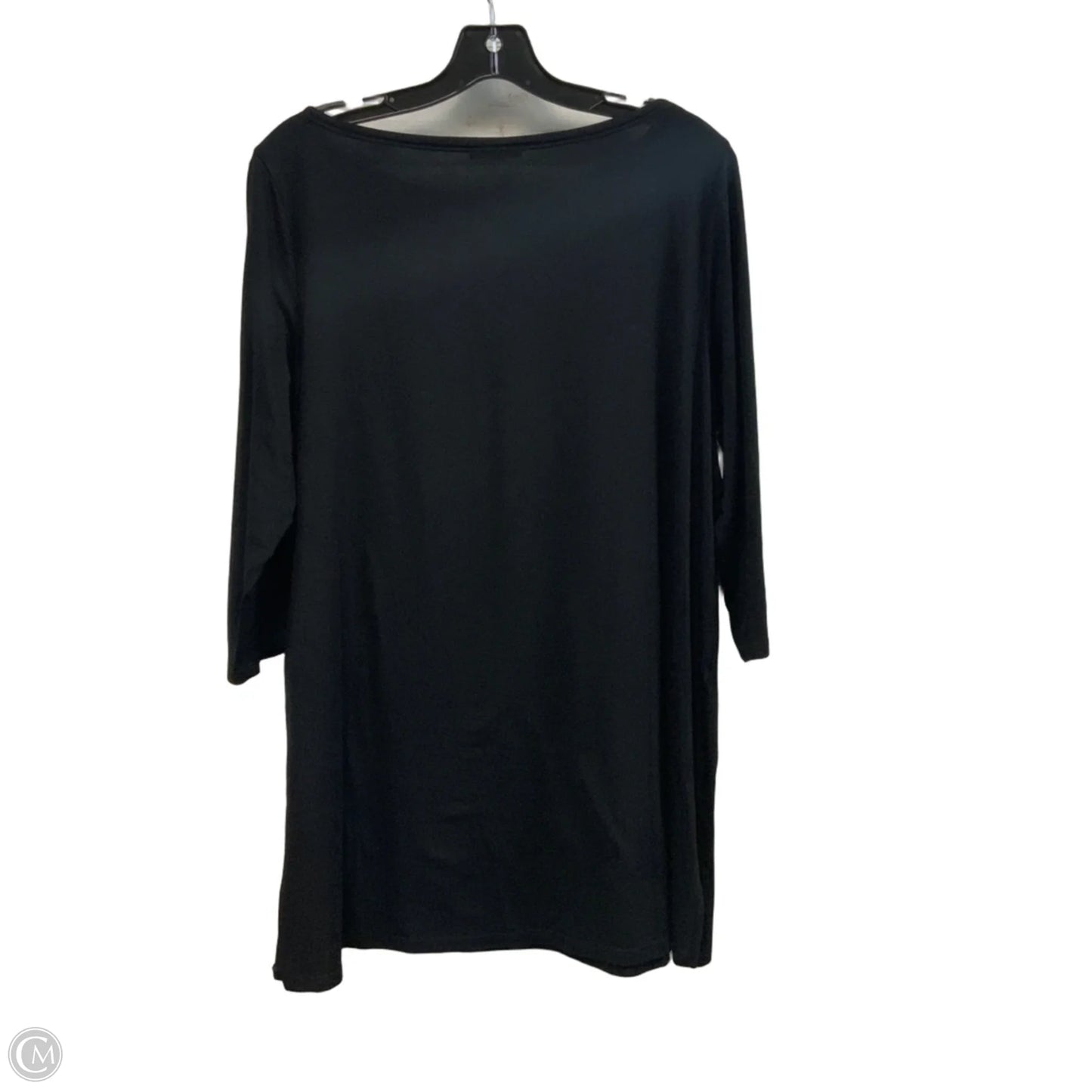 Top Long Sleeve By Eileen Fisher In Black, Size: L