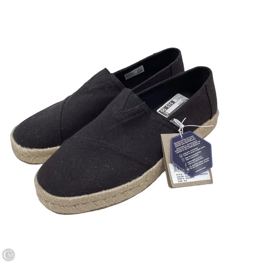 Shoes Flats By Toms In Black, Size: 9.5