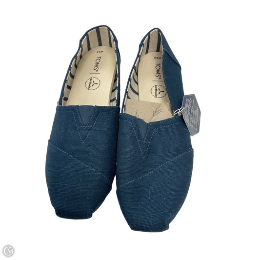Shoes Flats By Toms In Blue, Size: 9.5