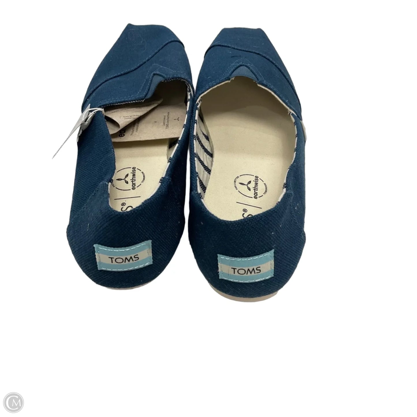 Shoes Flats By Toms In Blue, Size: 9.5
