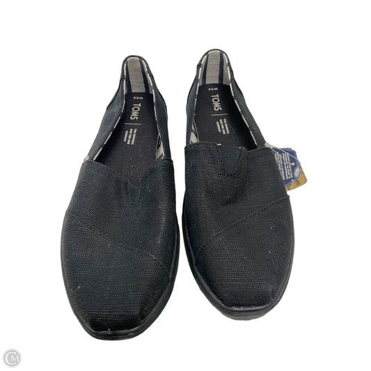 Shoes Flats By Toms In Black, Size: 9.5