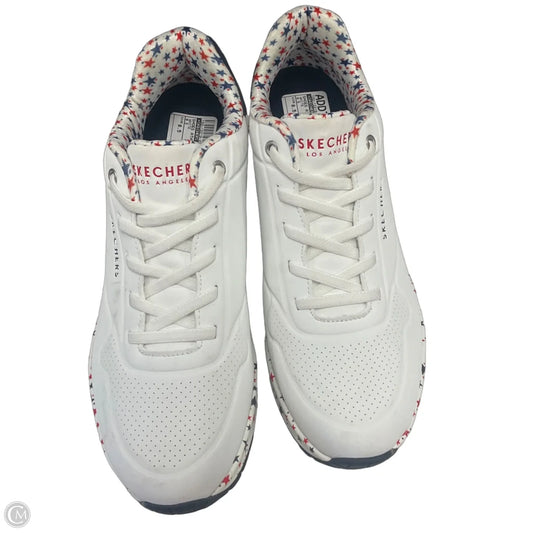 Shoes Athletic By Skechers In White, Size: 8.5
