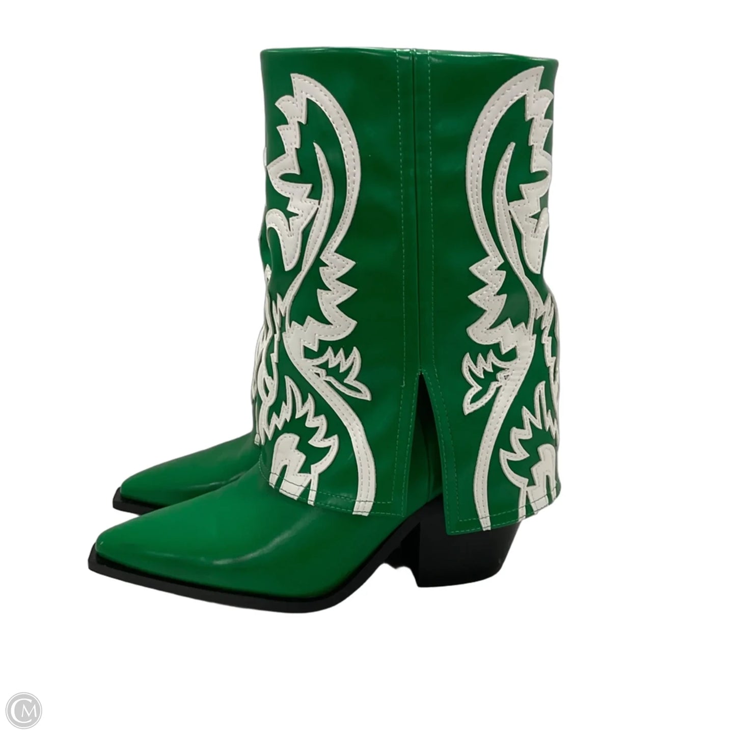 Boots Western By Azalea Wang In Green, Size: 8.5