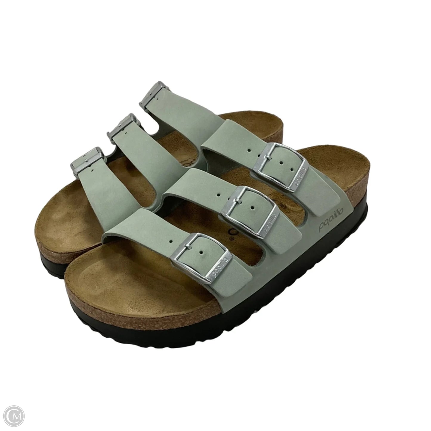 Sandals Flats By Birkenstock In Green, Size: 6