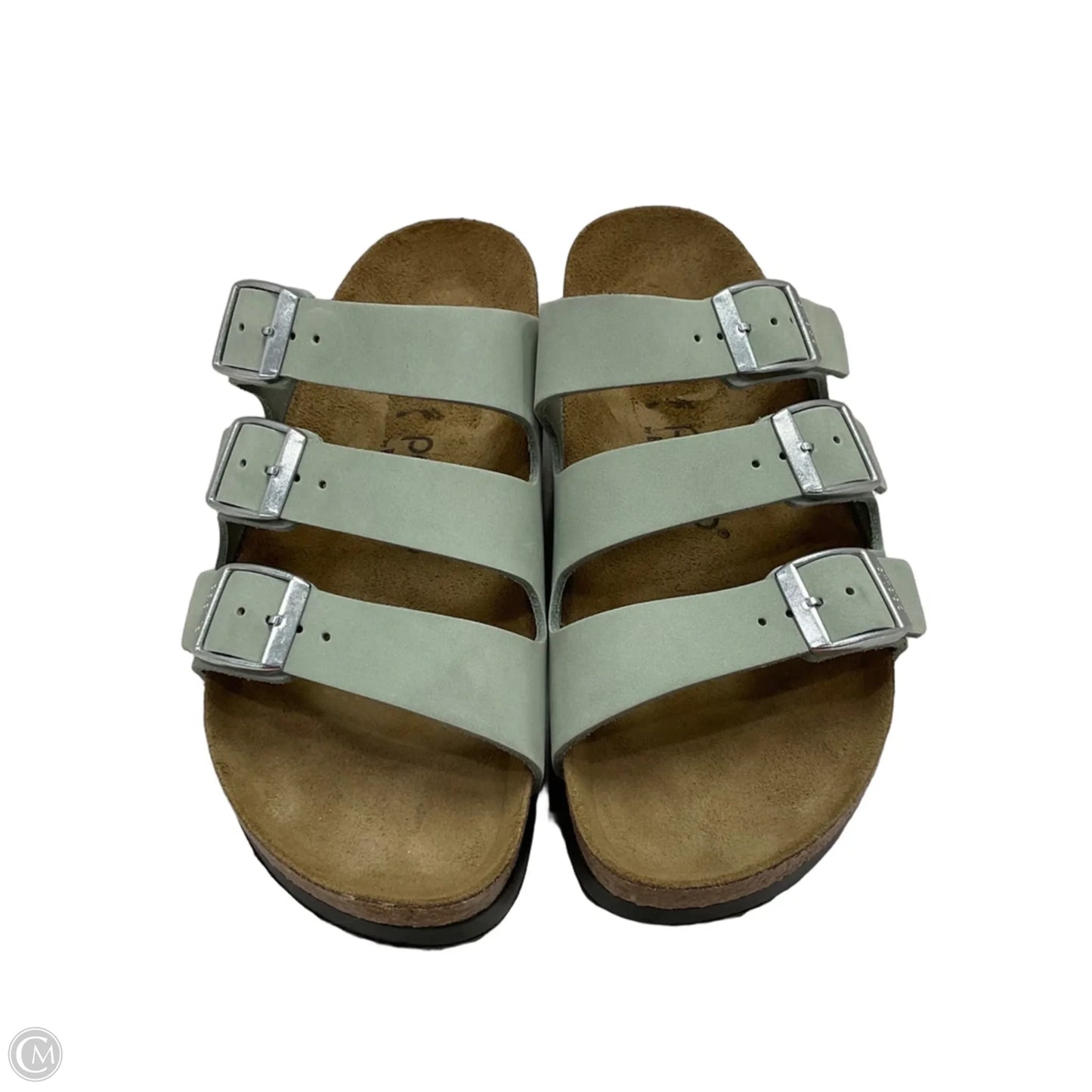 Sandals Flats By Birkenstock In Green, Size: 6