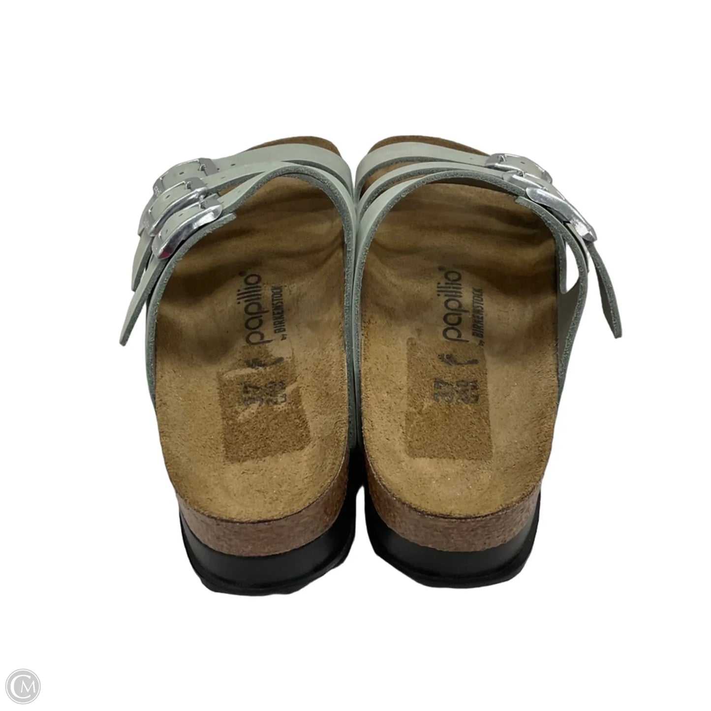 Sandals Flats By Birkenstock In Green, Size: 6