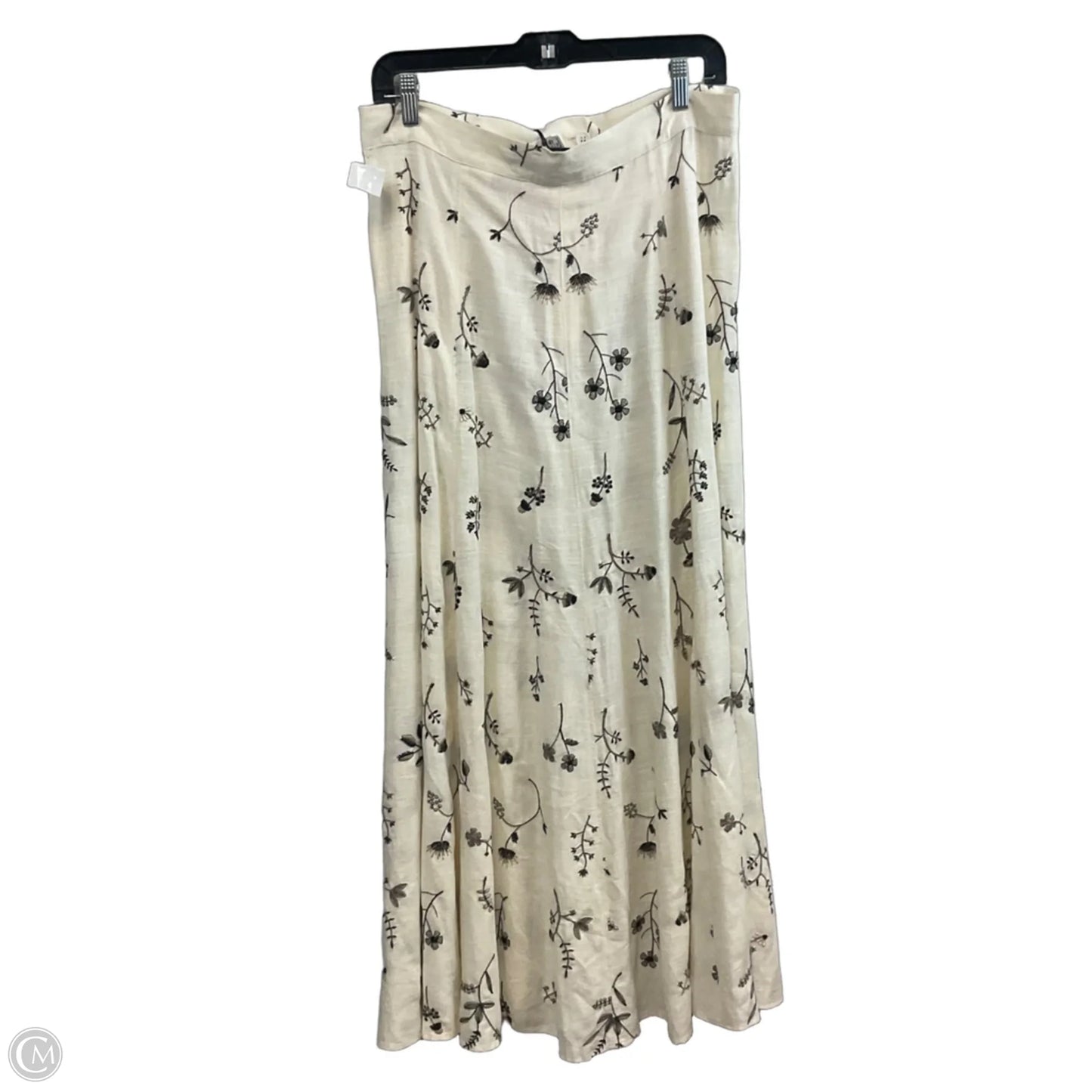 Skirt Maxi By Zara In Cream, Size: L