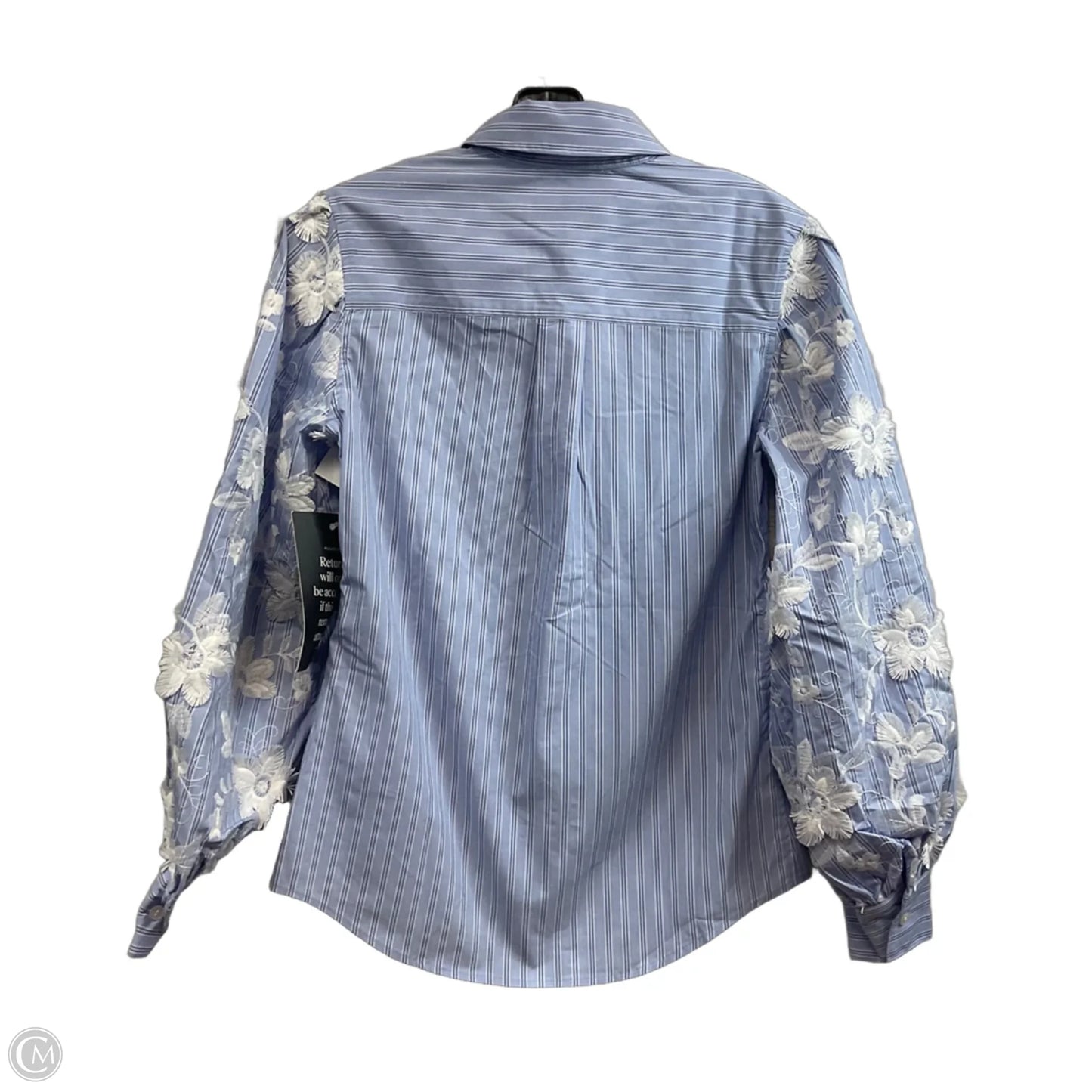 Blouse Long Sleeve By Tuckernuck In Blue, Size: Xxs