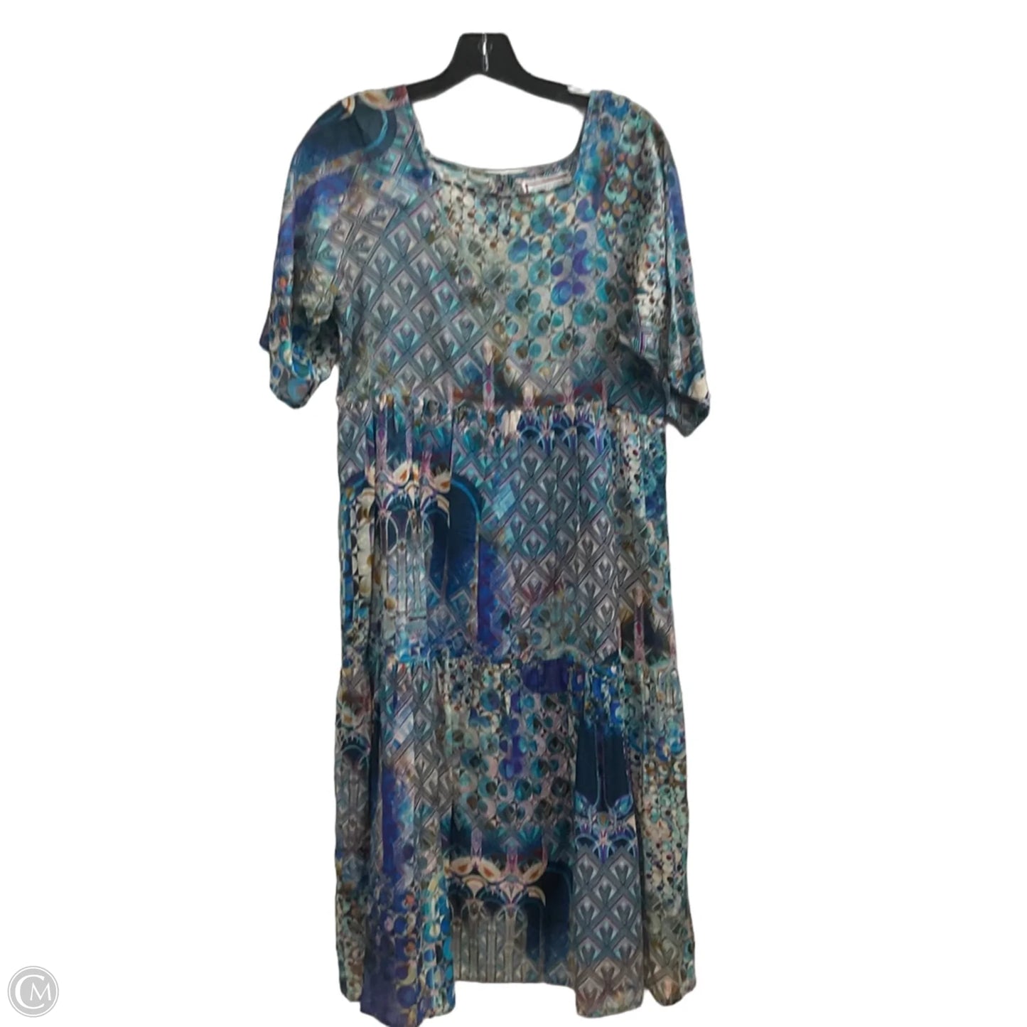 Dress Maxi By Johnny Was In Blue, Size: Xs