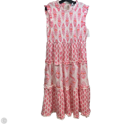 Dress Casual Maxi By Mudpie In Pink, Size: L