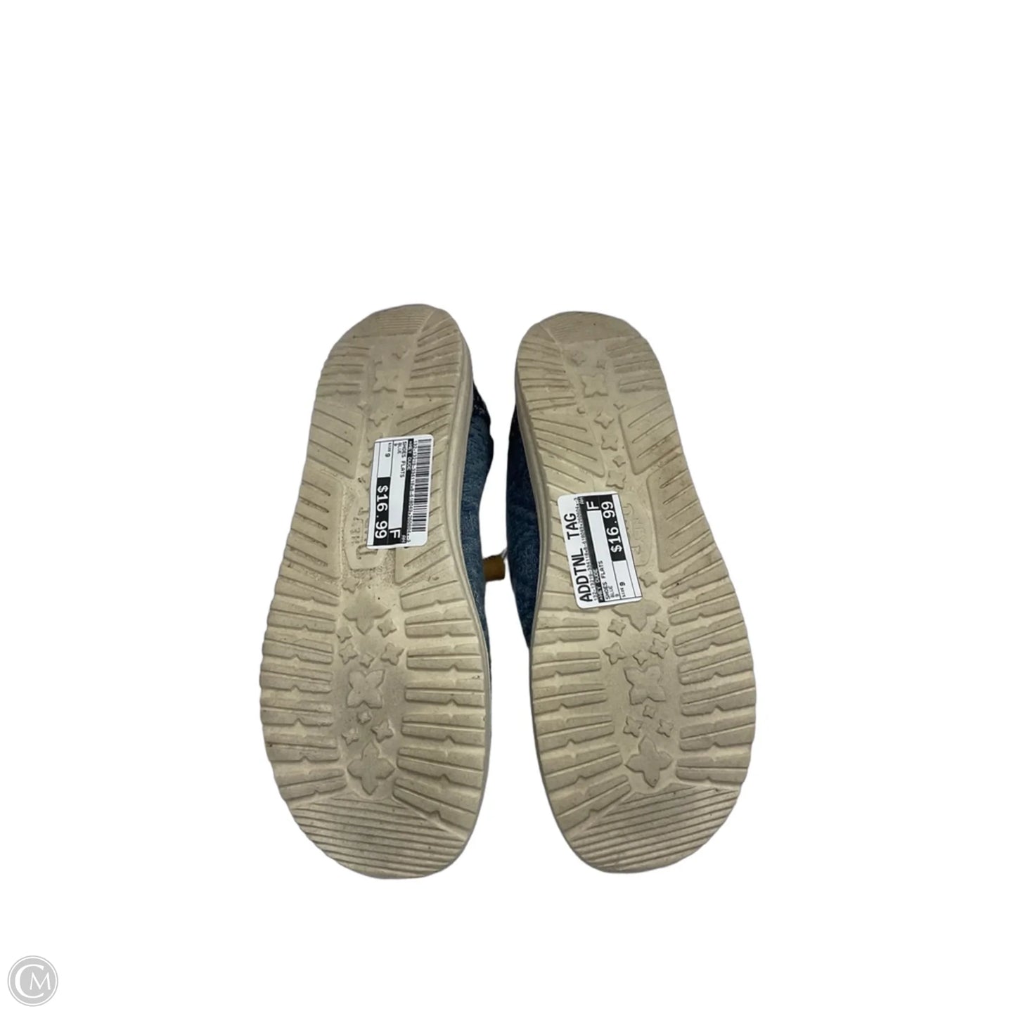 Shoes Flats By Hey Dude In Blue, Size: 9