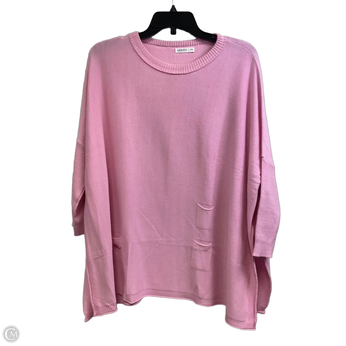 Sweater By Mer Sea In Pink, Size: Osfm