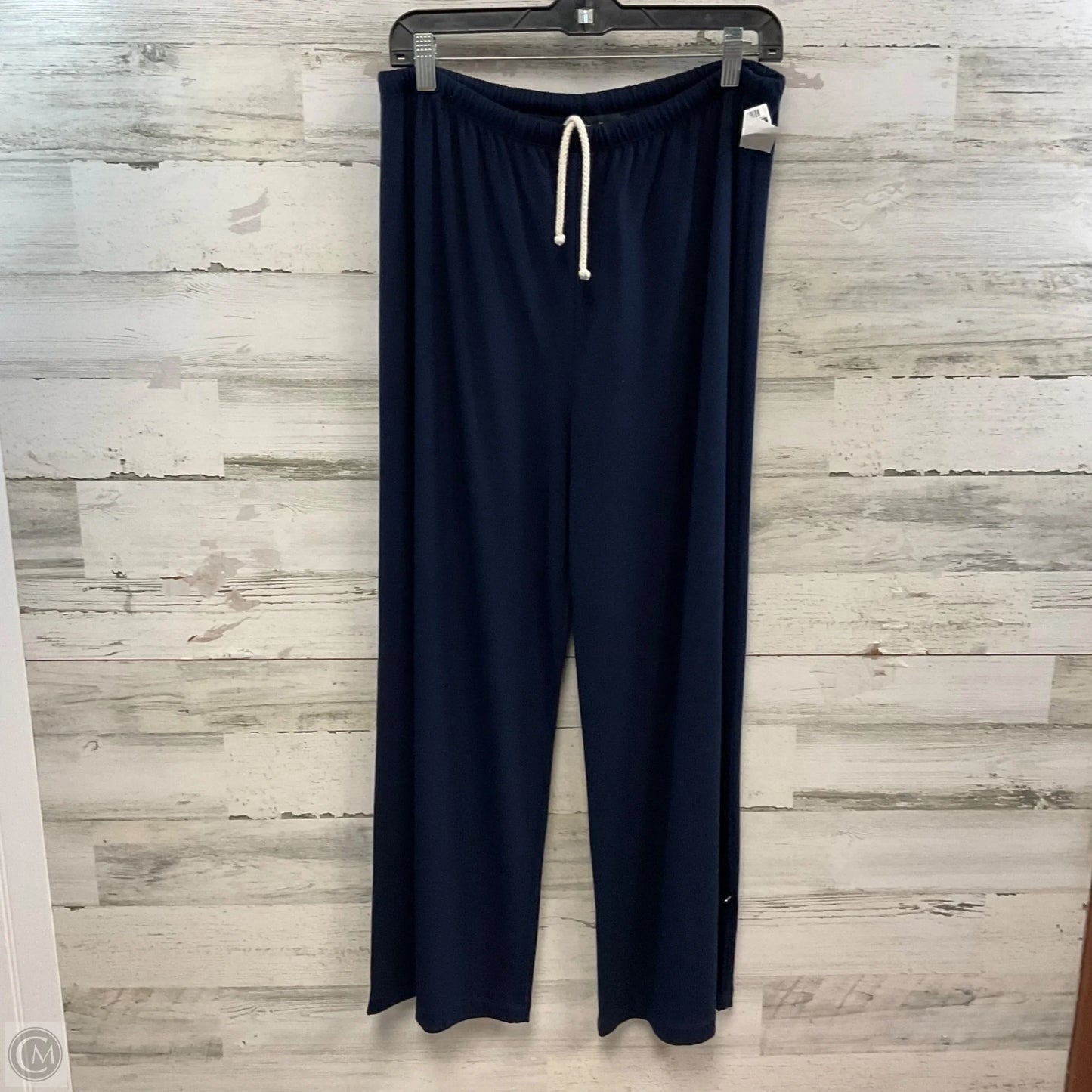 Pants Wide Leg By Karen Kane In Navy, Size: L