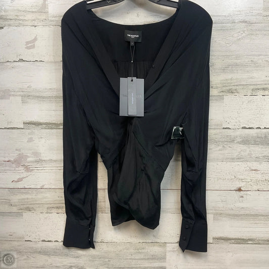 Blouse Long Sleeve By THE KOOPLES In Black, Size: S
