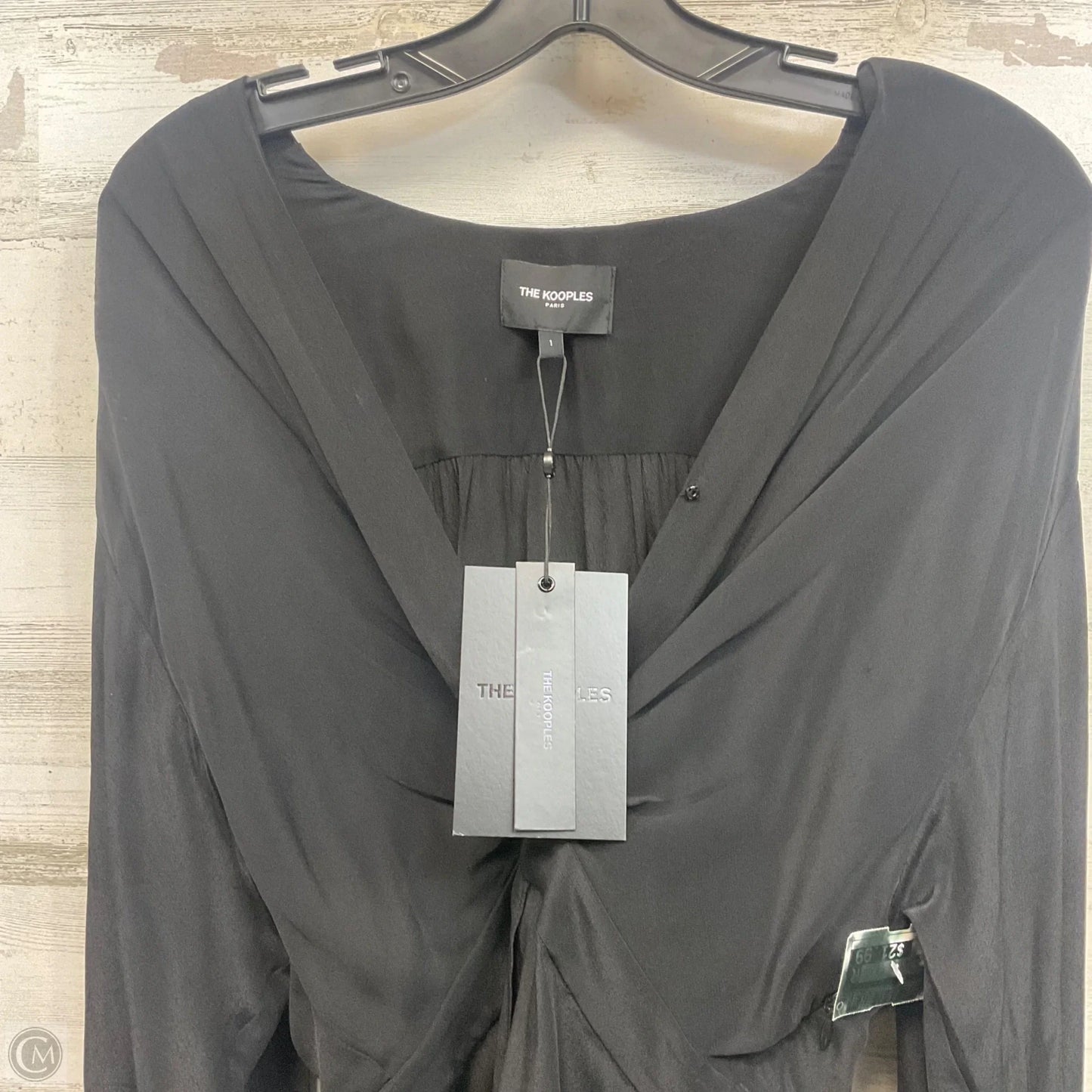 Blouse Long Sleeve By THE KOOPLES In Black, Size: S